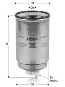TECNECO FILTERS gs0296 -  Топливный фильтр